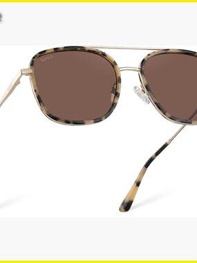 Oversized Square Aviator Sunglasses Polarized Vintage Chic Y2K Retro
